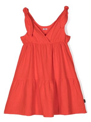 Aspesi Kids sleeveless fluted dress - Red
