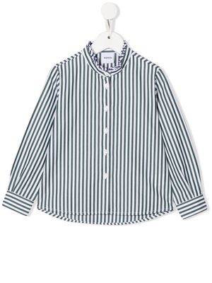 Aspesi Kids striped long-sleeve shirt - White