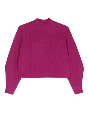 Aspesi Kids tricot-knit wool jumper - Pink