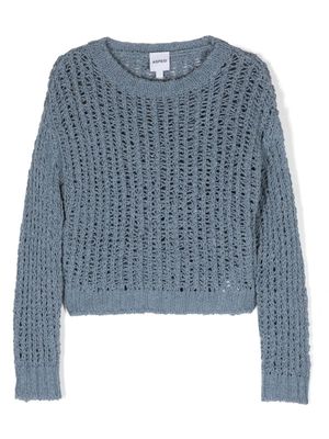 Aspesi Kids tricot open-knit jumper - Blue