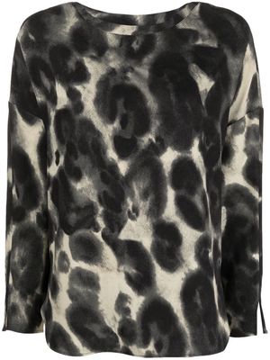 ASPESI leopard-print blouse - Black