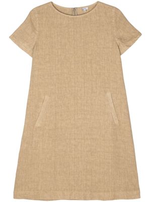 ASPESI linen mini dress - Neutrals