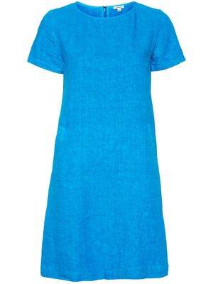 ASPESI linen mini Tshirt dress - Blue