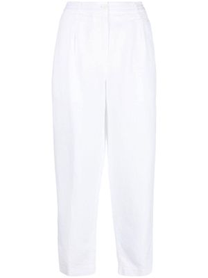 ASPESI linen straight-leg trousers - White