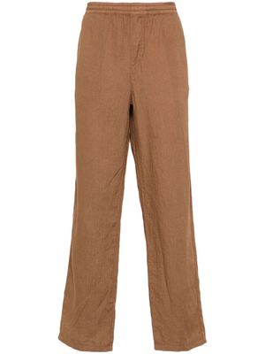 ASPESI linen straight trousers - Brown