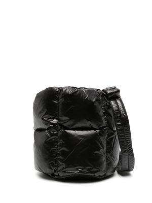 ASPESI logo-patch puffer crossbody bag - Black