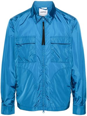 ASPESI logo-print lightweight jacket - Blue