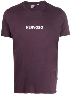 ASPESI logo-print short-sleeved T-shirt - Purple