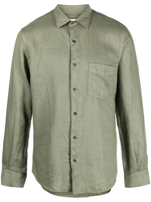 ASPESI long-sleeve linen shirt - Green