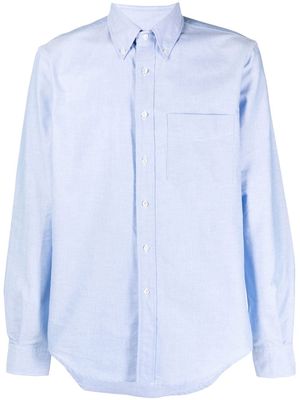 ASPESI long-sleeve patch-pocket shirt - Blue