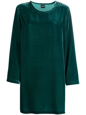 ASPESI long-sleeve velvet tunic - Green
