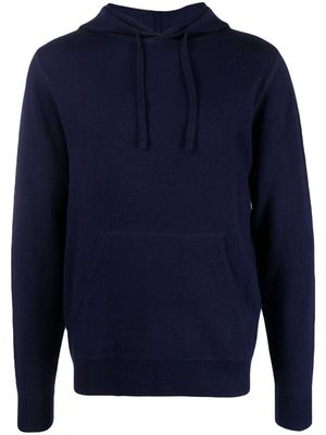 ASPESI long-sleeve wool hoodie - Blue