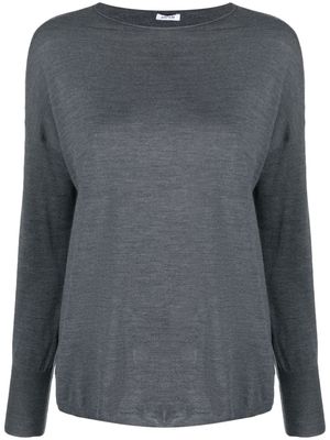 ASPESI mélange boat-neck virgin wool jumper - Grey