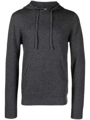 ASPESI mélange-effect knitted hoodie - Grey