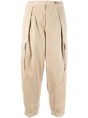 ASPESI mid-rise cropped cargo trousers - Neutrals