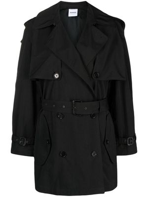 ASPESI Monk double-breasted trench coat - Black