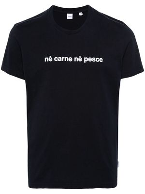 ASPESI Ne Carne Ne Pesche cotton T-shirt - Blue