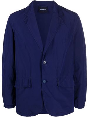 ASPESI notched-lapel single-breasted blazer - Blue