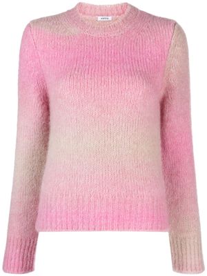 ASPESI ombré-effect purl-knit jumper - Pink
