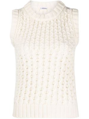 ASPESI open-knit sleeveless jumper - Neutrals