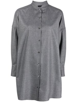 ASPESI oversized rounded-collar shirt - Grey