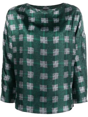 ASPESI patterned silk blouse - Green