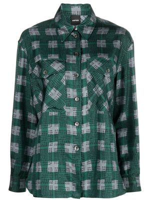 ASPESI plaid-check print shirt - Green