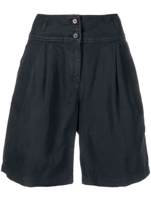 ASPESI pleat-detail Bermuda shorts - Blue