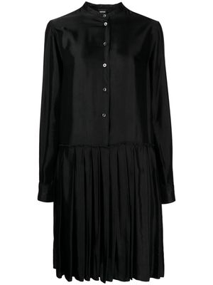 ASPESI pleated-detail midi dress - Black