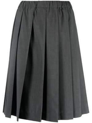 ASPESI pleated midi skirt - Grey