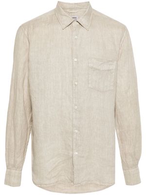 ASPESI poplin linen shirt - Neutrals