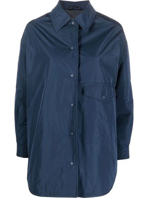 ASPESI press-stud fastening shirt coat - Blue