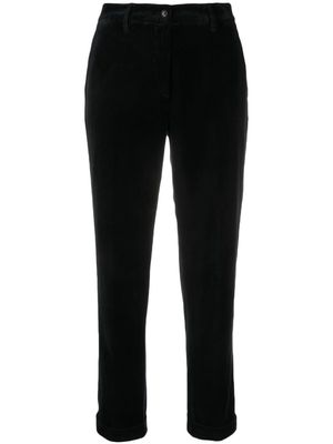 ASPESI pressed-crease slim-cut trousers - Black