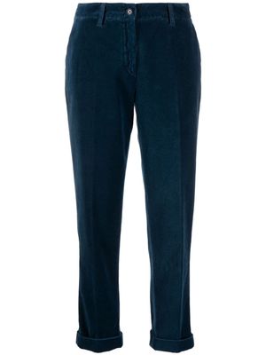 ASPESI pressed-crease slim-cut trousers - Blue