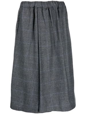 ASPESI Prince-Of Wales print midi skirt - Grey