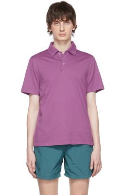ASPESI Purple Cotton Polo