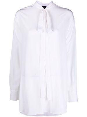 ASPESI pussy-bow long-sleeve shirt - White