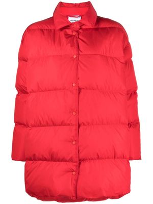 ASPESI quilted down-feather padded jacket - Red