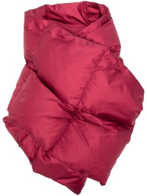 ASPESI quilted paddd scarf - Red