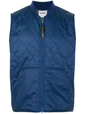 ASPESI quilted shell jacket - Blue