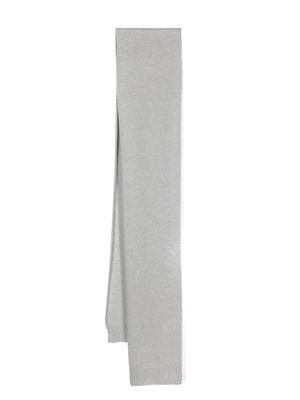 ASPESI ribbed-edge cashmere scarf - Grey