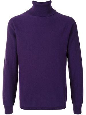 ASPESI roll neck cashmere jumper - Purple