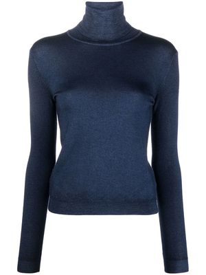 ASPESI roll-neck knit jumper - Blue
