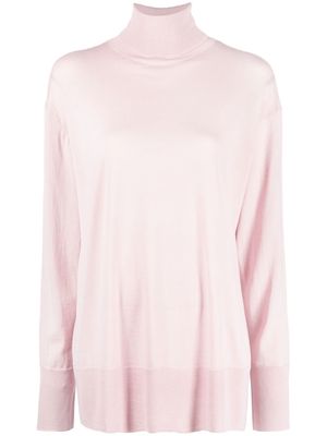ASPESI roll neck knitted sweater - Pink