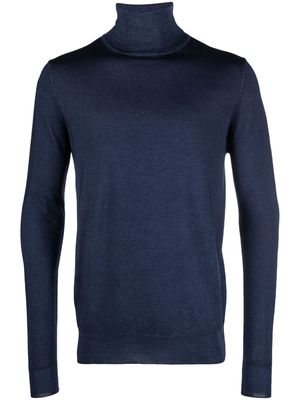 ASPESI roll-neck wool jumper - Blue