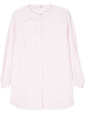 ASPESI round-neck linen shirt - Pink