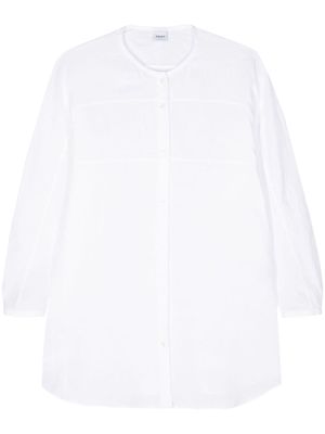 ASPESI round-neck linen shirt - White
