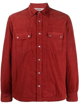 ASPESI Sergio corduroy shirt jacket - Red