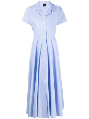 ASPESI short-sleeve flared dress - Blue