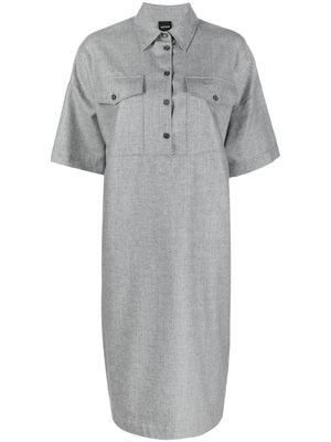 ASPESI short-sleeve shift dress - Grey